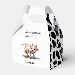 Holy Cow Baby Cow Farm Animal Baby Shower Favour Box