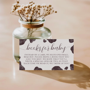 Holy Cow Baby Shower Books for Baby Enclosure Card
