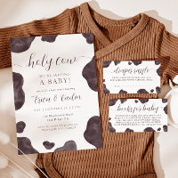 Holy Cow Baby Shower Invitation