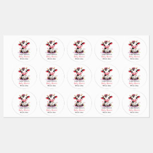 Holy Cow Baby Shower Minimalist girl baby shower