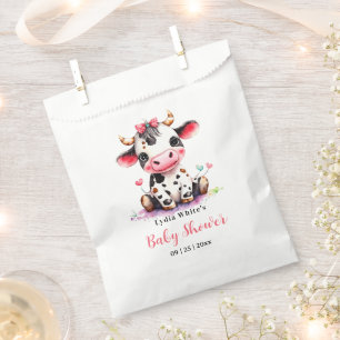 Holy Cow Baby Shower Minimalist girl baby shower Favour Bags