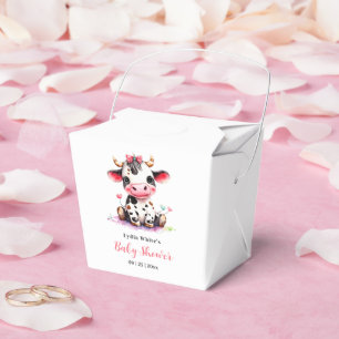 Holy Cow Baby Shower Minimalist girl baby shower Favour Box