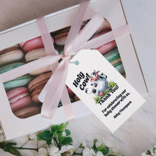 Holy Cow Baby Shower Thank You Gift Tags