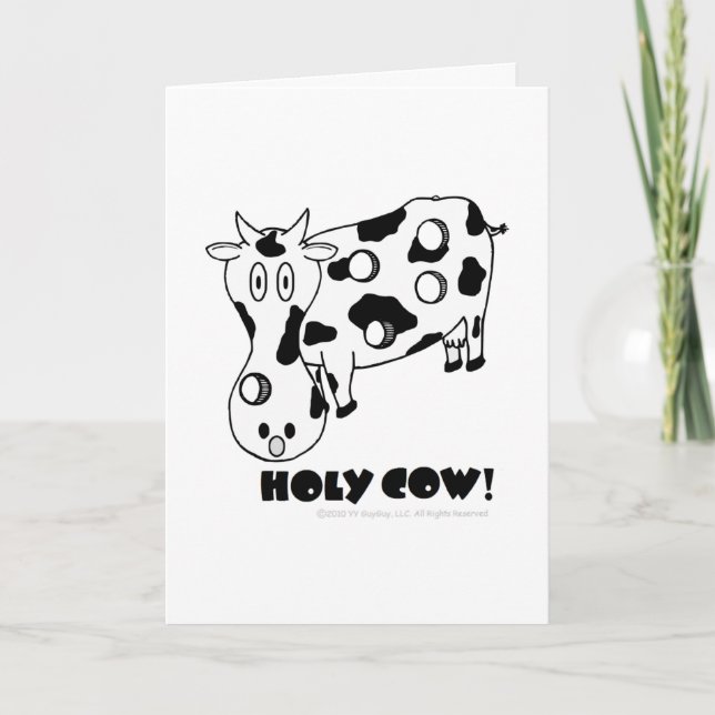 Holy Cow! Birthday Card (Front)