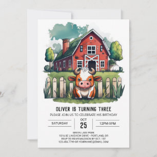 Holy Cow Birthday Invitation