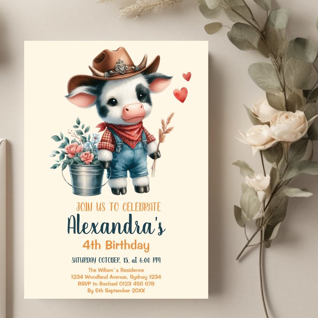 Holy Cow Birthday  Invitation (Creator Uploaded)