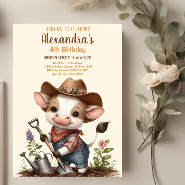 Holy Cow Birthday  Invitation (Creator Uploaded)