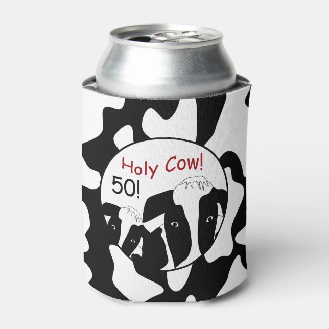 Holy Cow Birthday Personalised Can Cooler (Can Front)
