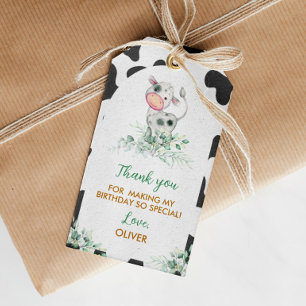 Holy Cow Birthday Thank You Tag