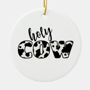 Holy Cow Ceramic Tree Decoration