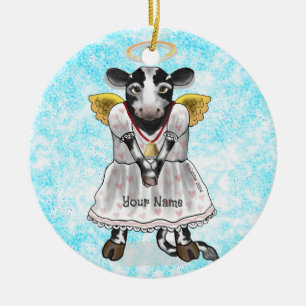 Holy Cow Ceramic Tree Decoration