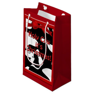 Holy Cow Christmas Sml GB Small Gift Bag