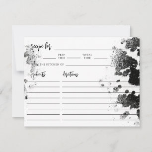 Holy Cow Country Western Bridal Shower Recipe Card