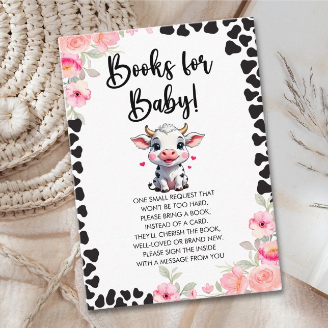 Holy Cow, Cow Baby shower girl Enclosure Card (Creator Uploaded)