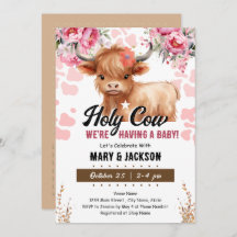 Holy Cow Floral Baby Shower