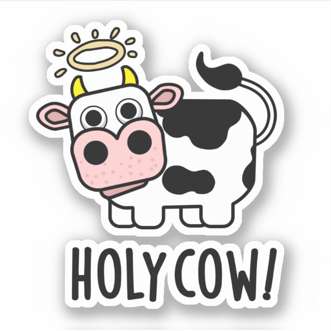 Holy Cow Funny Animal Pun  (Front)