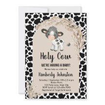 Holy Cow gender neutral boho baby shower farm