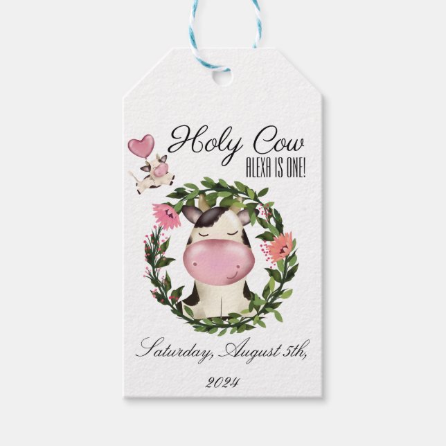 Holy Cow! Gift Tags (Front)