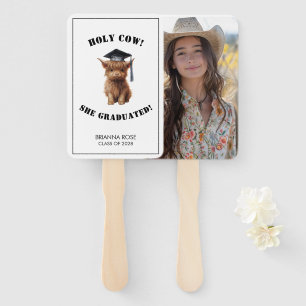 Holy Cow! Graduation Hand Fan