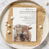 Holy Cow Highland  Bride Groom Bridal
