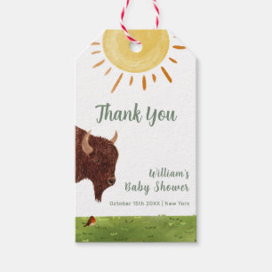 Holy Cow Highland Farm Animal Baby Shower Gift Tags