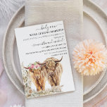Holy Cow Highland Wedding  Invitation<br><div class="desc">This design may be personalised in the area provided by changing the photo and/or text. Or it can be customised by clicking Personalise this Template and then choosing the click to customise further option and delete or change the colour of the background, add text, change the text colour or style,...</div>