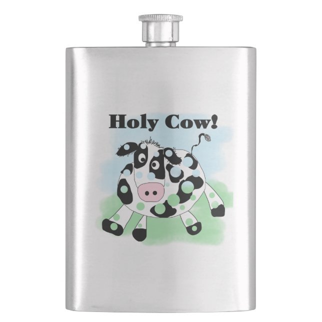 Holy Cow Hip Flask (Front)