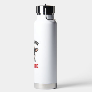Holy Cow I’m Cute Funny Cow Vintage Engraving Desi Water Bottle