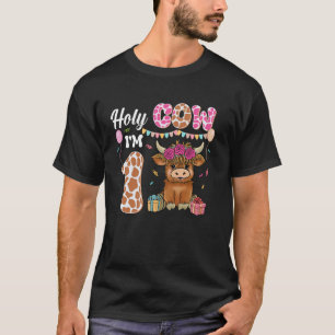 Holy Cow I'm 1 Highland Cow Farming 1st Birthday 1 T-Shirt