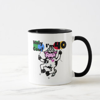 Holy Cow I'm 40 Tshirts and Gifts Mug