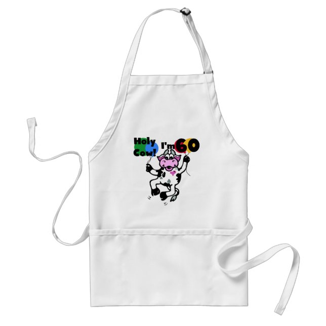 Holy Cow I'm 60 Tshirts and Gifts Standard Apron (Front)