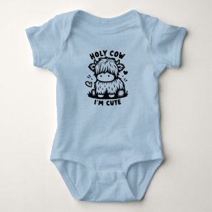 Holy Cow I'm Cute for Baby Bliss Bodysuit