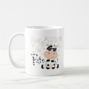 Holy Cow I'm Five Cow Farm Theme Birthday 5 Years  Coffee Mug