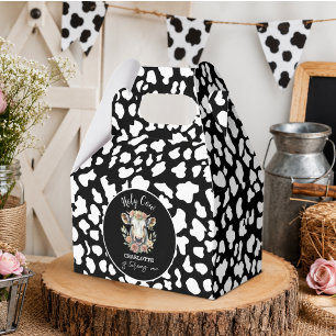 Holy Cow I'm One Cow Girl 1st Birthday Favour Box