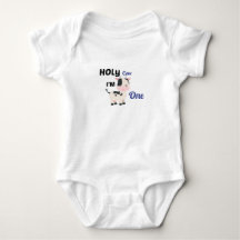 Holy Cow I'm One,Farm baby Birthday Gift
