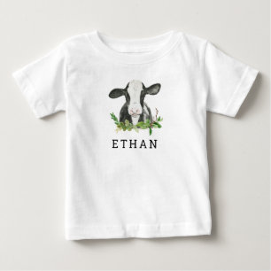 Holy Cow I'm One First Birthday Party Baby T-Shirt