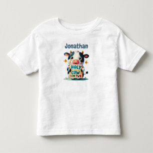 Holy Cow, I'm Two! Toddler T-Shirt