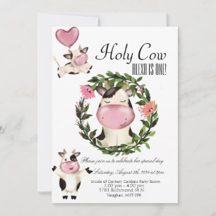 Holy Cow! Invitation