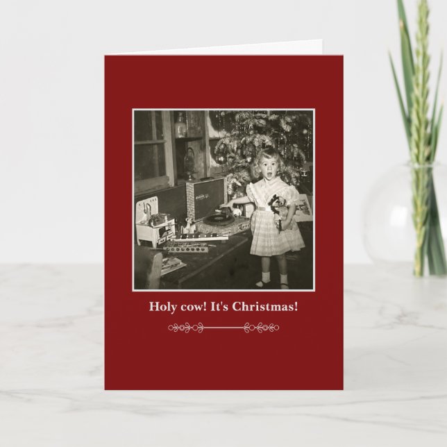 Holy Cow! It's Christmas! Card (Front)