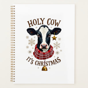 Holy Cow It's Christmas Funny Cow Lover Farm Anima Planner