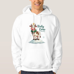 Holy Cow Its Christmas I Xmas Cow T-Shirt (2) Hoodie