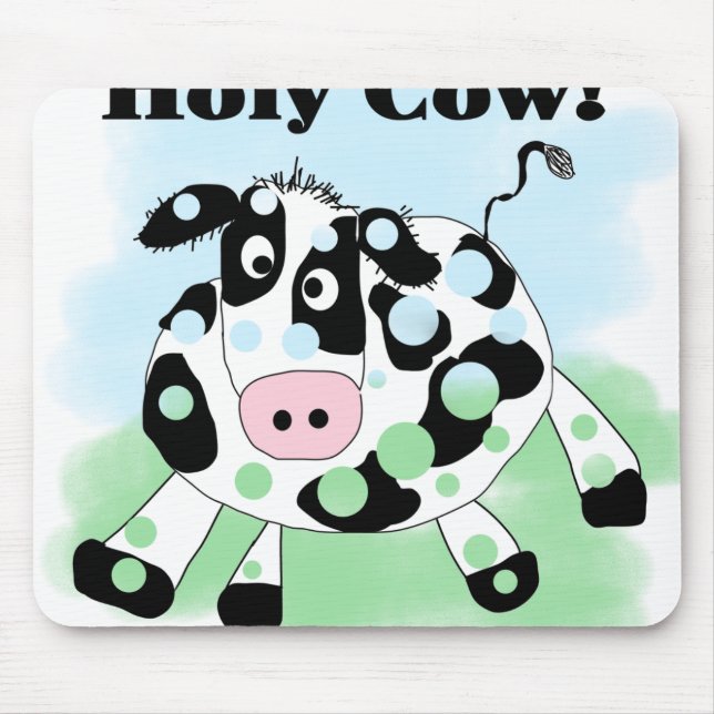 Holy Cow Mouse Mat (Front)
