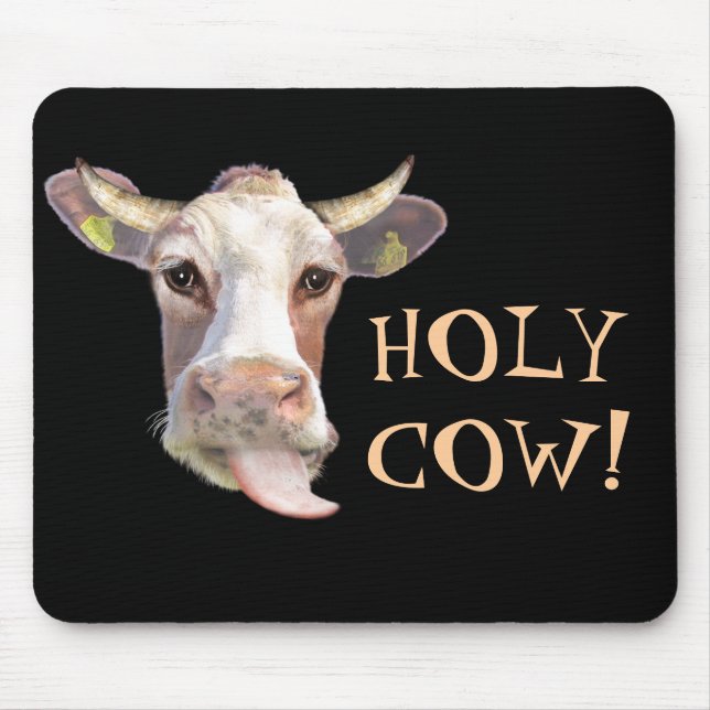 Holy Cow! Mouse Mat (Front)