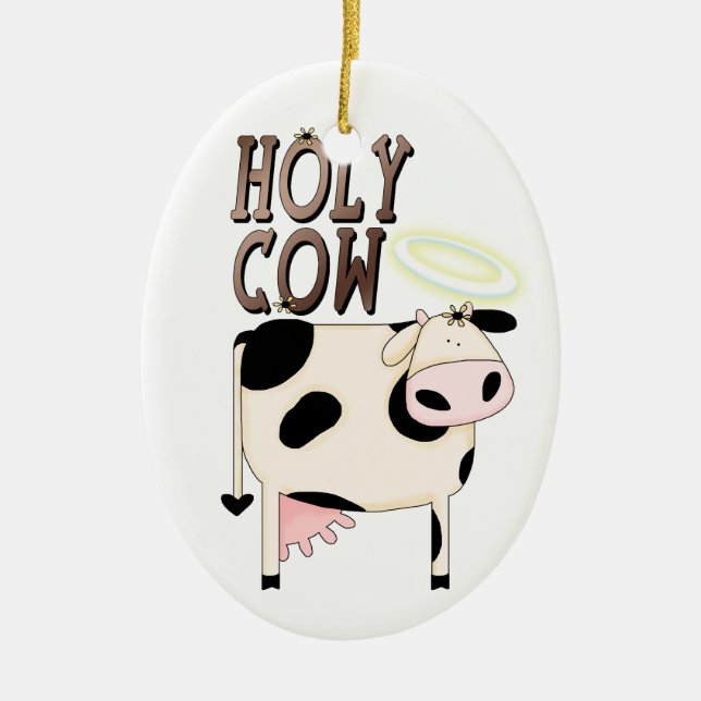 Holy Cow Ornament (Front)
