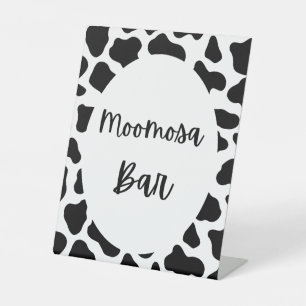 Holy Cow Print Cow Party Moo Mosa Bar Sign