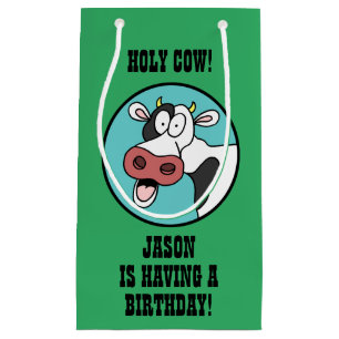 Holy Cow Someone Having A Birthday Small Gift Bag