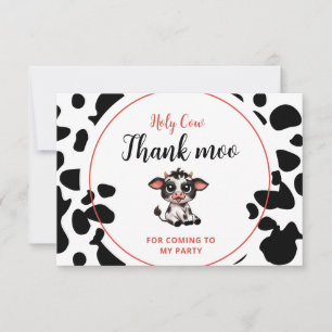holy cow thank moo for coming you card