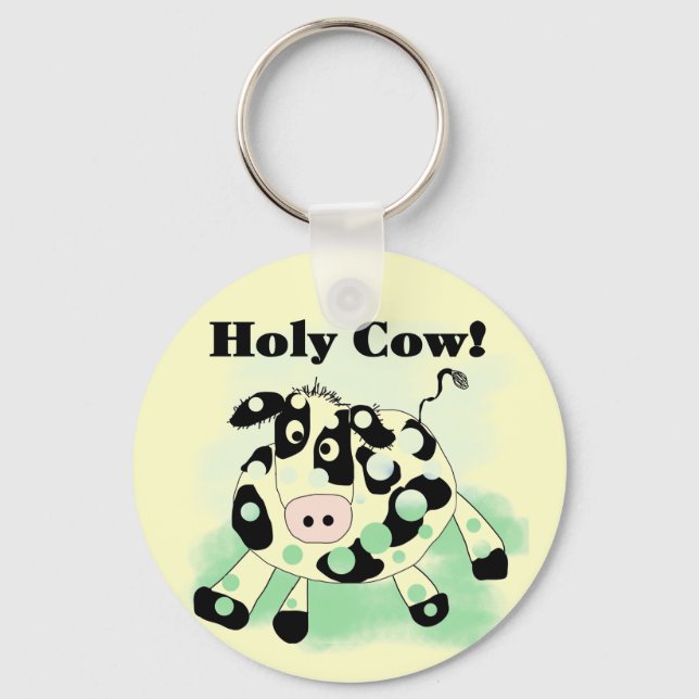 Holy Cow Tshirts and Gifts Key Ring (Front)