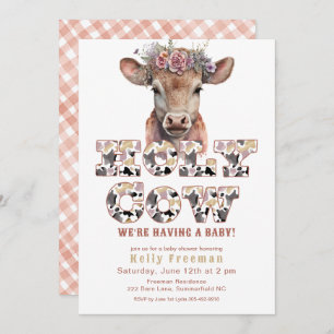 Holy Cow Western Baby Shower Invitation