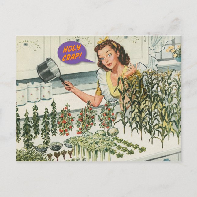 Holy Crap! [funny postcard] Postcard (Front)